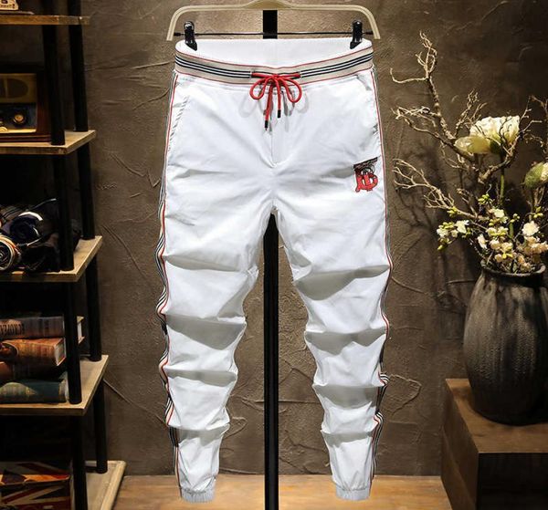 

2022 spring and summer casual pants men039s light luxury highend leggings sports breathable comfortable fashion versatile long7985141, Blue