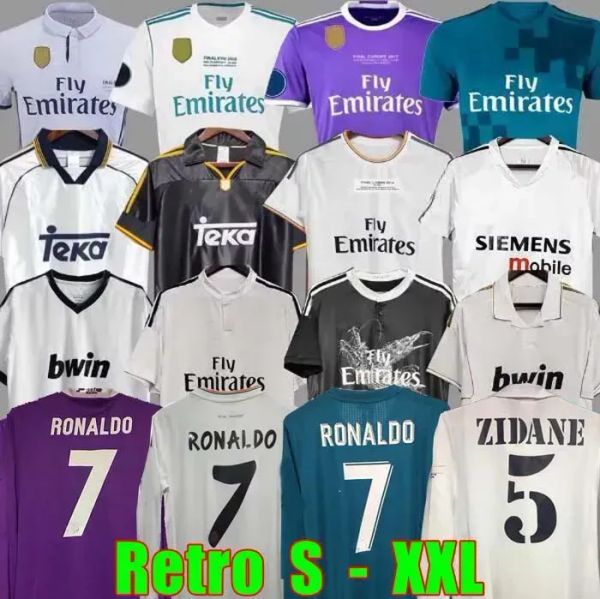 

retro soccer jerseys long sleeve football shirts guti ramos seedorf carlos 12 13 14 15 16 17 ronaldo zidane raul 00 01 02 03 04 05 06 07 fin, Black;yellow