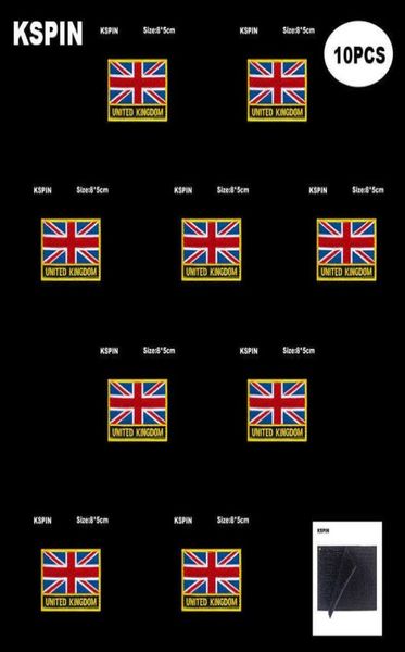 

rectangle national flag patch hook loop united kingdom badges armband 3d stick on jacket backpack stickers7626262, Gray