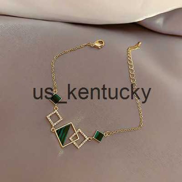 

charm bracelets accessories for women geometry zircon charm bracelets for women designer creativity luxury design wedding party jewelry gift, Golden;silver