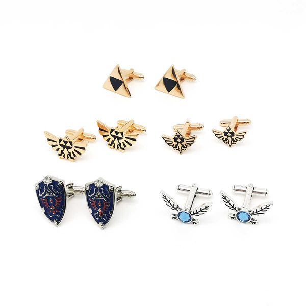 

cuff links fantasy universe classic arcade games cufflinks fashion golden wings cute butterfly metal jewelry small accessories man gift hkd2, Silver