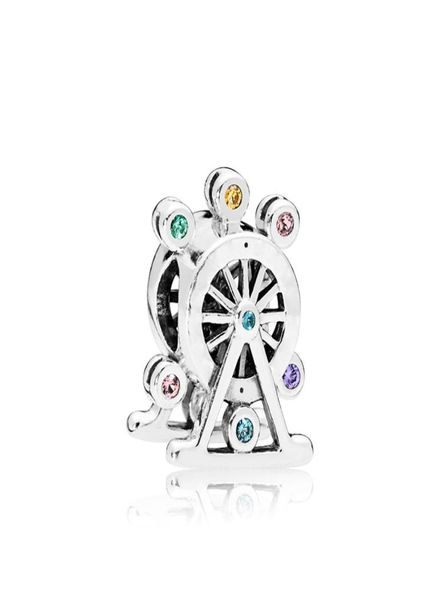 

authentic 925 sterling silver color cz diamond ferris wheel charms original box for bead charms for jewelry making accessories4574239, Bronze;silver