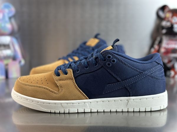 

2023 summer restock skateboarder duks low desert ochre and midnight navy men women outdoor athletic sports sneakers