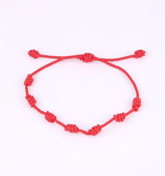 

handmade knots red rope bracelet love good lucky charm braided bracelets couple bracelet adjustable size gift for lovers8942913, Golden;silver