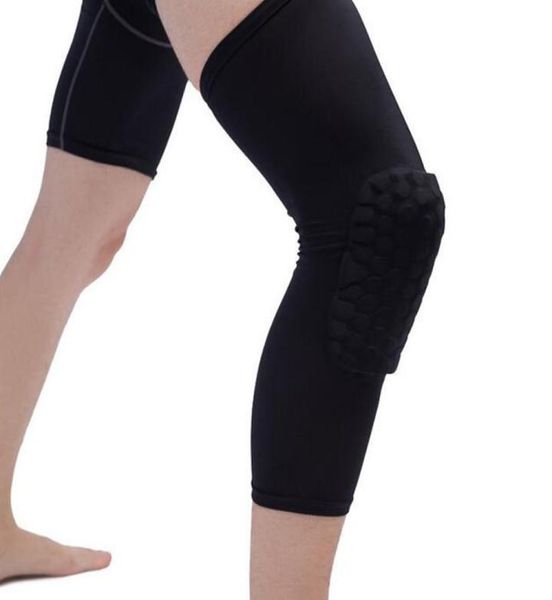 

honeycomb sports safety tapes volleyball basketball knee pad compression socks knee wraps brace protection fashion accessories sin5137216, Black;gray