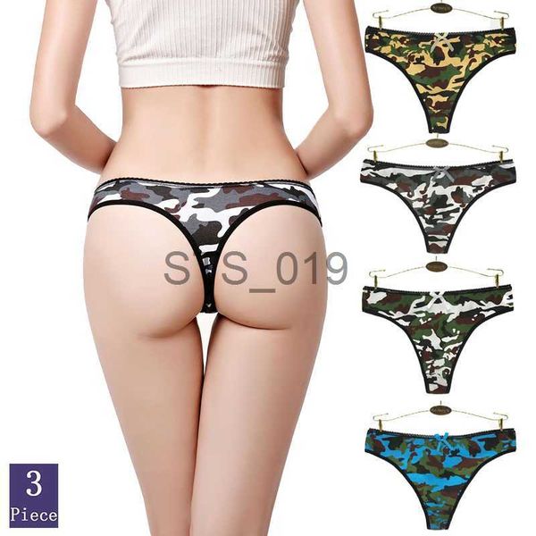 

briefs panties other panties 3pcs/set panties woman thongs and g strings camouflage style cute low waist cotton briefs soft comfortable lady, Red;black