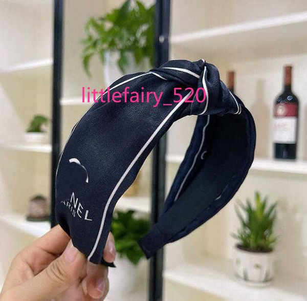 

headbands fashion letter headband cloth wide edge designer cross knotted hairhoop headbands or women outdoor sports headwear hair clip acces, Silver
