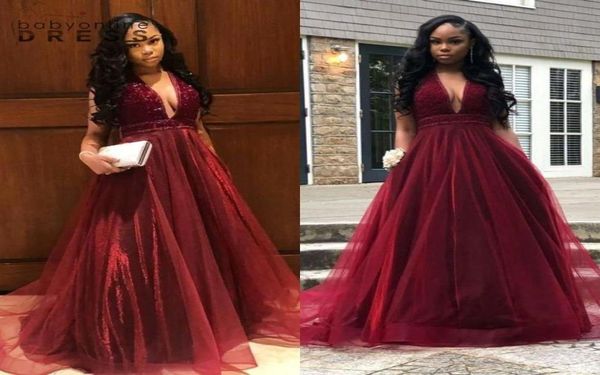 

popular burgundy prom dresses plunging v neck a line ruched tulle long party evening gowns plus size maternity wears bc113544175669, Black