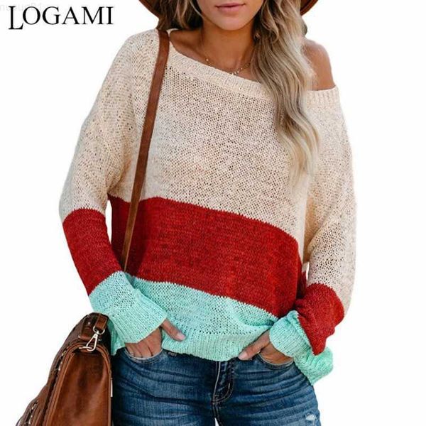 

women's sweaters logami block patchwork thin sweater women o neck knitting pullover female casual sweater beach wear l230718, White;black