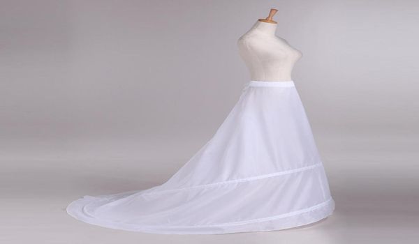 

hoop bridal petticoat mermaid wedding crinoline skirts elastic waist slips for bridal gowns bustle underneath sweep train5147482, White