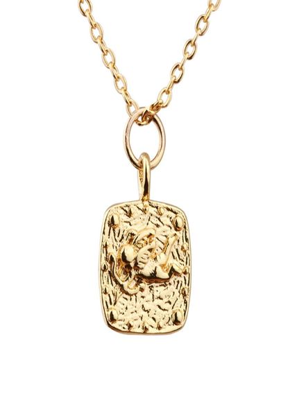 

square hang tag 14k gold plated pendant necklace fashion elegant necklaces gift for woman jewelry5655160, Silver