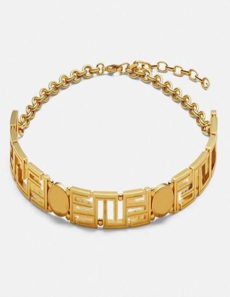 

fashion new designed choker banshee pendants women necklace 18k gold plated women ladies bracelet designer jewelry with box5139029, Golden;silver