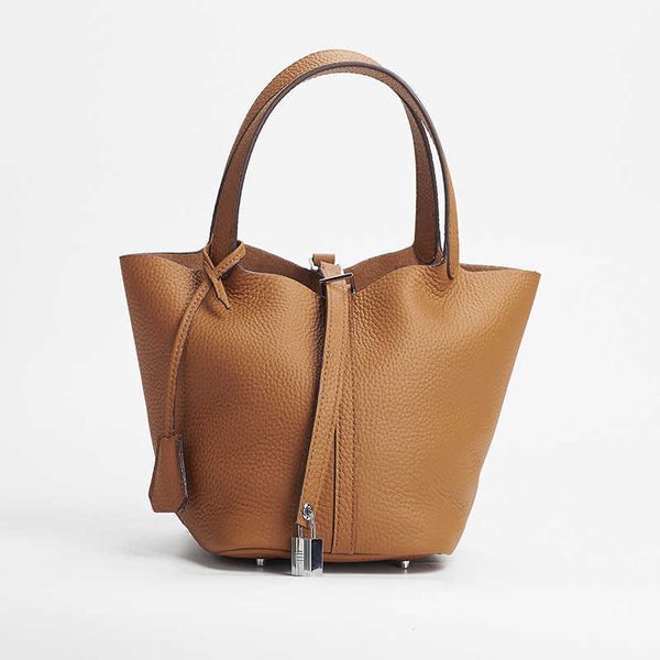 

leather h ermes picotin lock bags for sale vegetable basket cowhide mini bag leisure handbag leather women's classic simple bucket with