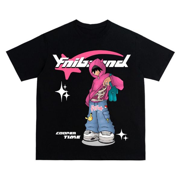

women's t-shirt y2k women clothing hip ho t shirt cartoon printed oversized harajuku fashion casual all match loose streetwear 230717, White