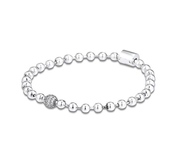 

100 925 sterling silver beads pave bracelets fit sterling silver charms beads for women diy fine jewelry making whole 5989048334, Black
