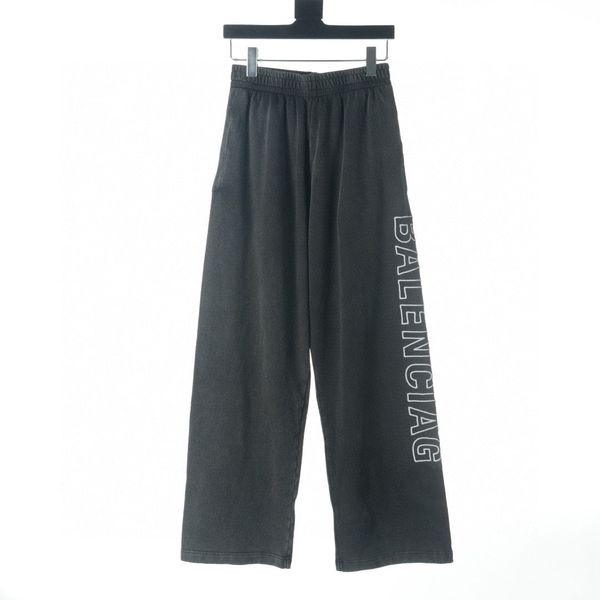 

men's plus size pants round neck embroidered and printed polar style summer wear with street pure cotton 12sd, Black;brown