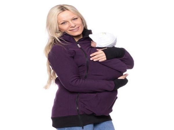 

baby carrying women hoodie kangaroo hoodie sweatshirts for mom baby wearing hoodie plus size outwear3991450, White