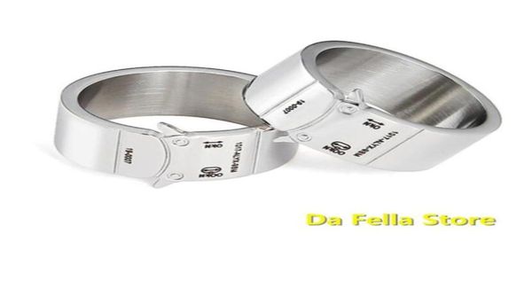 

cluster rings alyx 2021 men women 1017 9sm smooth buckle ring stainless steel colorfast metal engraved4802262, Golden;silver
