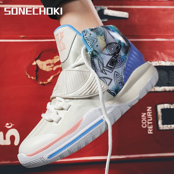 

dress shoes sonechoki high-basketball shoes two-tone cushioning anti-friction outdoor sneakers men breathable sport shoes women 230717, Black