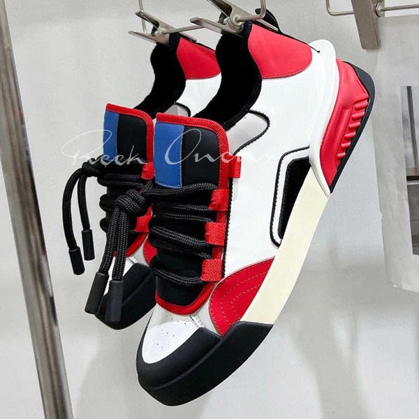 

spring new women leisure shoes comfortable breathable thick bottom sneakers genuine leather material lace-up lovers loafers