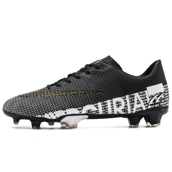 

dress shoes ultralight fgtf soccer men antislip long spike football boots kids outdoor training sneakers size eu 3545 230718, Black