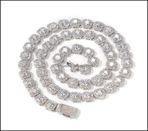 

choker necklaces pendants jewelry hip hop bread diamond necklace micro cubic zirconia copper pendant set with diamonds plating c4182762, Golden;silver
