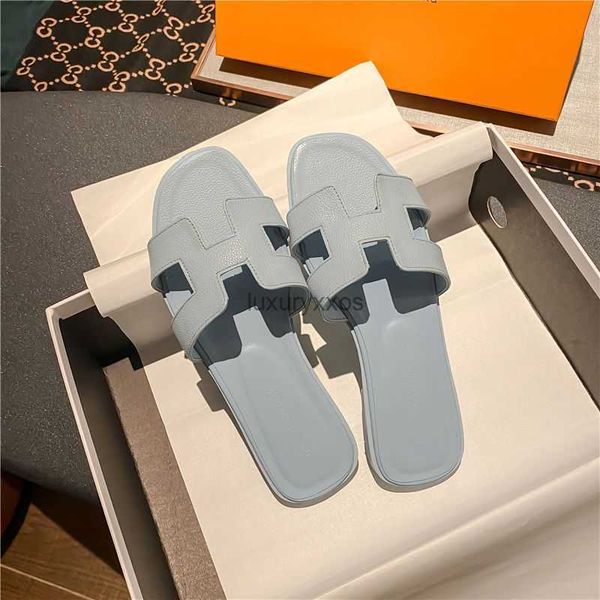 

girl leather lady summer h beach slipper women's designer fashion oran versatile sandal h slippers type nx52