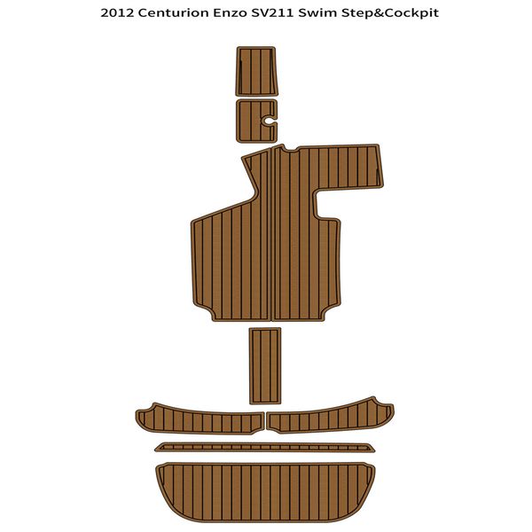 

2012 centurion enzo sv211 swim platform cockpit pad boat eva teak deck floor mat