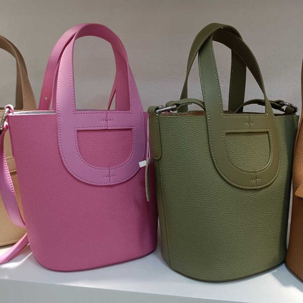 

high original h ermes vegetable basket bags online shop pig nose basket bag intheloop genuine leather women's 2023 new cowhide bucket