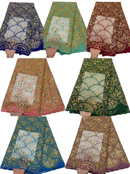 

yq-6048 net cloth tulle sequins lace rope embroidery fabric french girly dinner party female dress 2023 new 5 yards red wine red shimmer att, Black;white