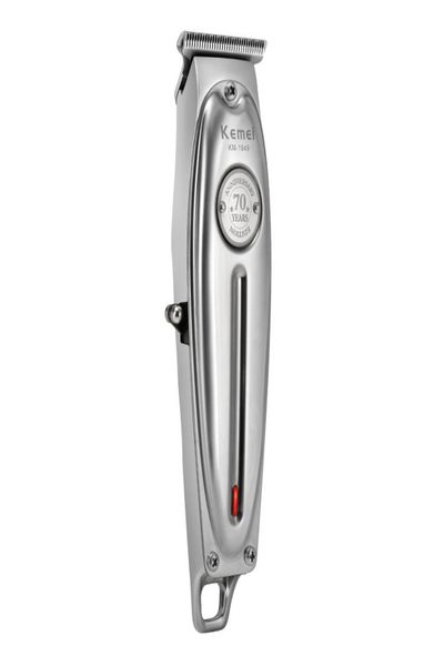 

professional hair clipper all metal men electric cordless hair trimmer baldheaded t blade finish haircut machine 100240v silver2292780