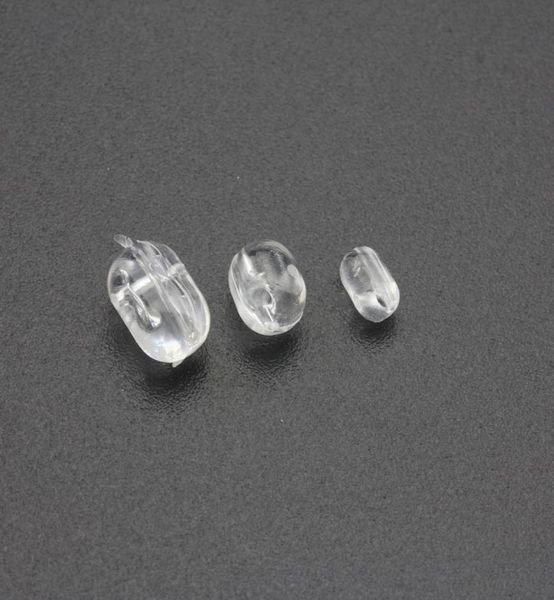 

rompin 100pcslot 35 476 58 transparent fishing cross beads plastic clear beads double pearl drill cross beads carp fishing9778145