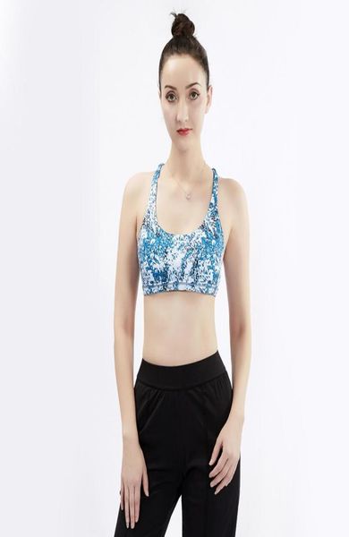 

sports yoga bra beauty back double cross ribbon exercise yoga gym vest push up fitness shakeproof adjustable strap bra4136630