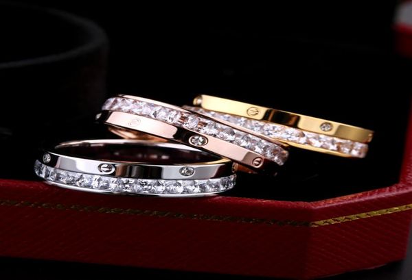 

whole fashion jewelry trade and diamond ring half full diamond ring luxury designer jewelry women rings wedding rings6884825, Silver