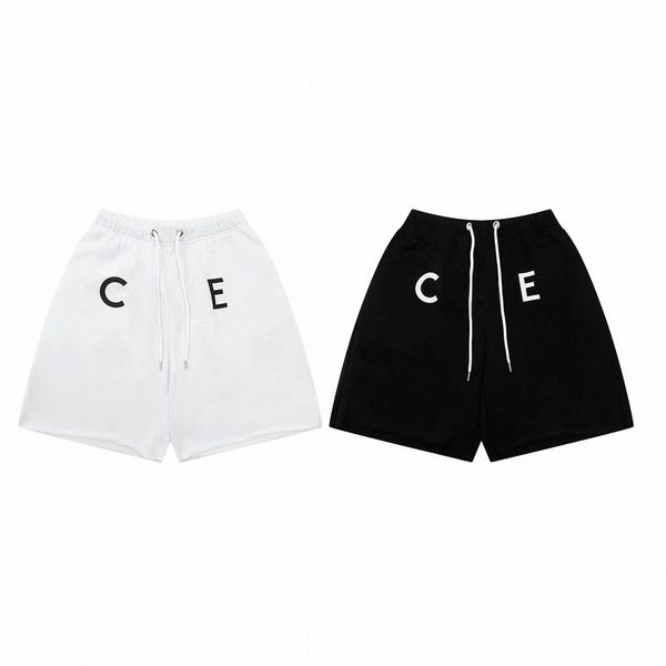 

summer mens shorts luxury casual high street gyms loose short pants joggers sportswear bottoms bodybuilding clothing 39tv#, White;black