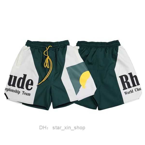

23ss new rhude shorts 50 colors women designers summer fashion quick drying beach sportswear mens short essentail shorts plam 3 3mei, White;black