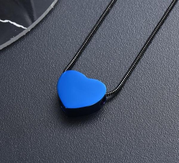 

2020 h99426 selling new ocean blue heartshaped stainless steel pendant necklace jewelry for women6876753, Silver