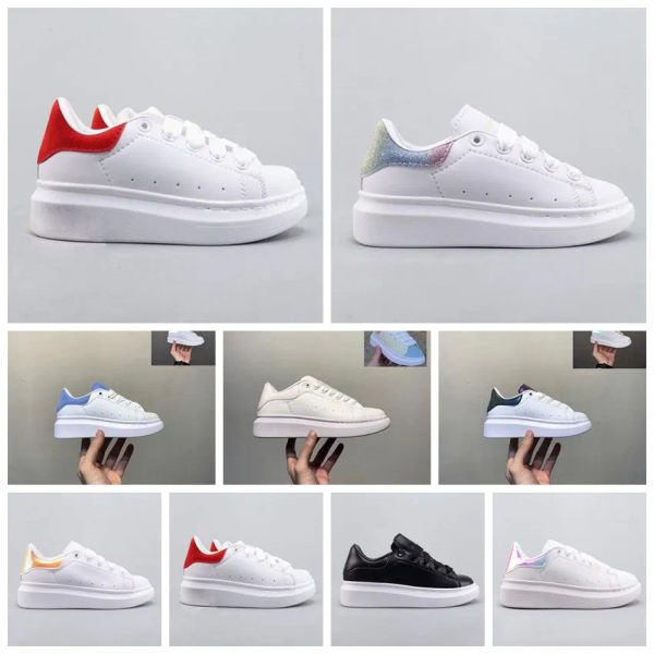 

youth kids fashion shoes white red black dream blue single strap outsized sneaker rubber sole soft calfskin leather lace-up trainers patchou