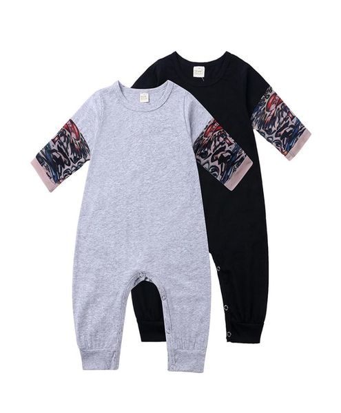 

kids boys tattoo sleeve rompers newborn infant print jumpsuits spring autumn fashion boutique baby climbing clothes m11643379459, Blue