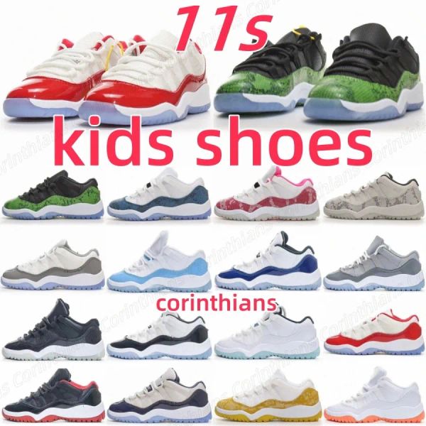 

cherry kids shoes 11s low green sneakskin yellow pink cool grey boys girls concord legend blue unc blue bred black red hdj3