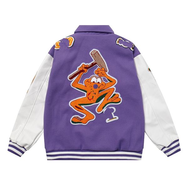 

2023 mens jackets shark mens star spots designers coat varsity co-branding stylist cotton clothes military style camouflage jacket baseball, Black;brown