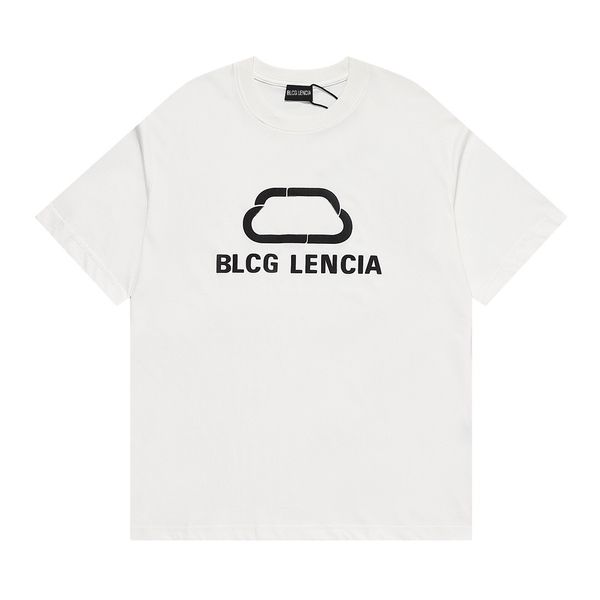 

blcg lencia summer t-shirts high street hip-hop style 100% cotton quality men and women drop sleeve loose tshirts oversize 23244, White;black