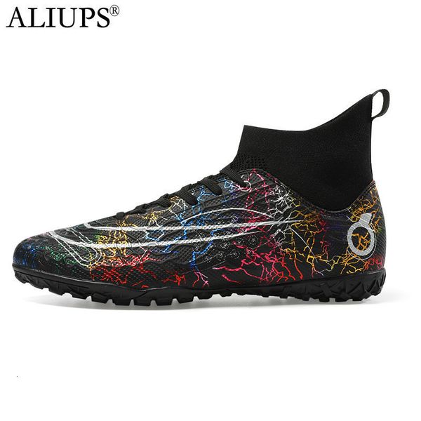 

dress shoes aliups 3345 professional soccer man football futsal shoe sports sneakers kids boys cleats children 230718, Black
