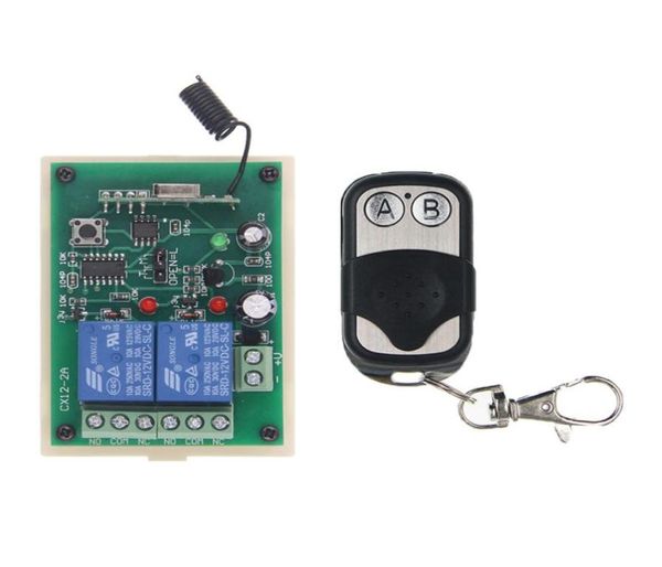 

dc 12v 24v 2 ch 2ch rf wireless remote control switch system315433 mhz metal frame transmitter receiver4538164