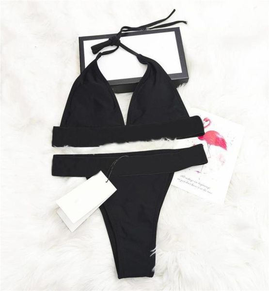 

new swimsuit bikini set women fashion pad swimwear black with gold fast bathing suits pad tags4052157