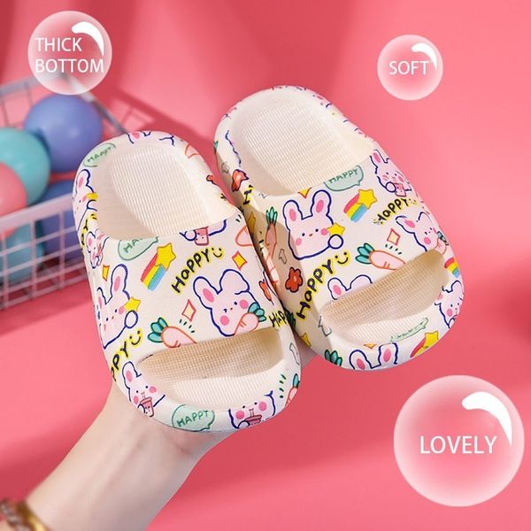 

slipper 2023 kids slippers shoes cartoon printing soft bottom pvc summer bathroom beach children boys girls antislip 230718, Black;grey