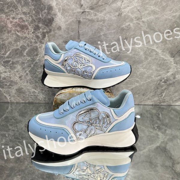 

2023 new luxurys reflective leather dad shoes space stitching material sneakers designer sneakers modern autumn winter trendy shoes xsd23040, Black