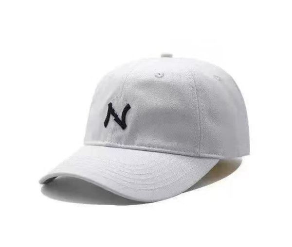 

men's designer letter ball cap four season adjustable personality versatile sports baseball cap hemmed beach sun hat, Black;white