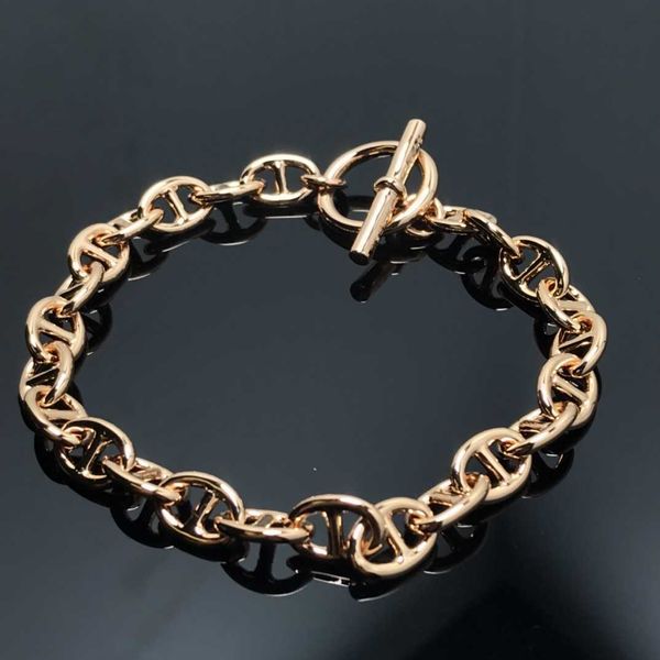 

designer hemrres bracelet pig nose h female kelys sky star 925 silver plated 18k rose gold mesh red jsyx, Black