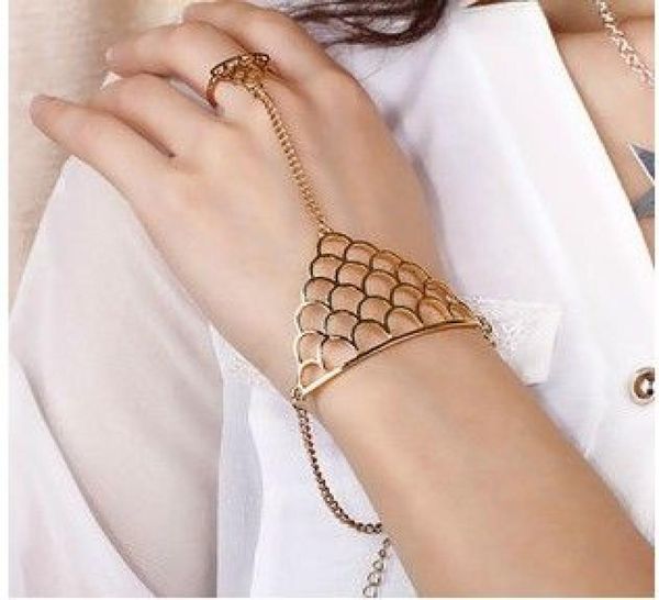 

new fashion european punk style gold silver plated alloy hollow out crown triangle ring bracelets jewelry8058866, Golden;silver